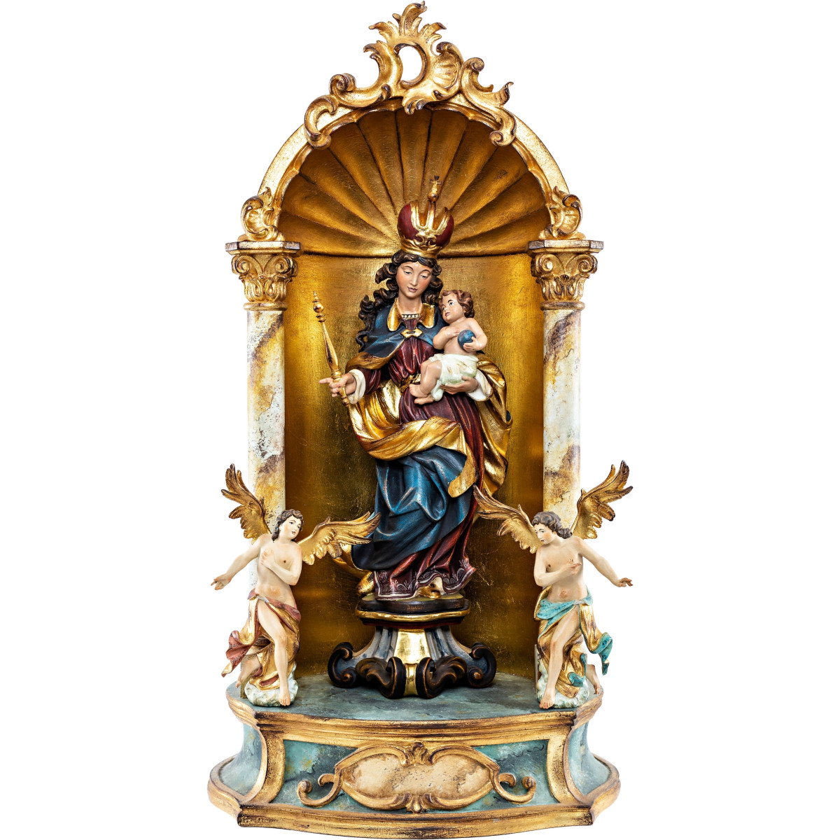 Virgen Barroca con peana - Altar casero barroco